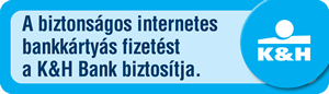 A biztosnágos internetes bankkártyás fizetést a K&H biztosítja